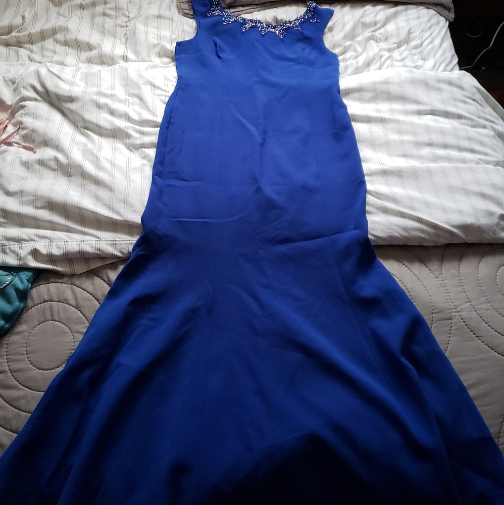 Womens blue Mermaid dress